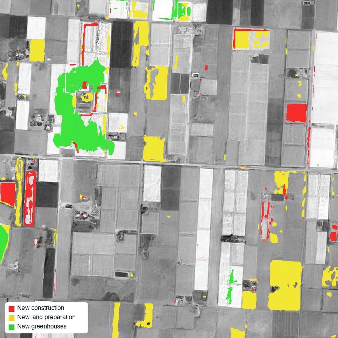 Chtouka, Morocco — new construction, land preparation and greenhouses, 2022 to Sep 2026