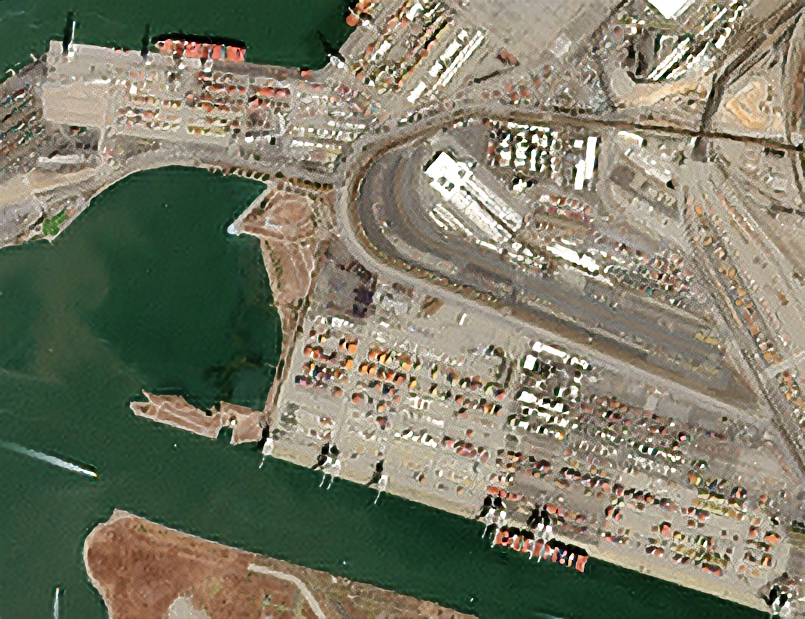 Port of Oakland — Sentinel-2 at 2.5m, 12 Sep 2026