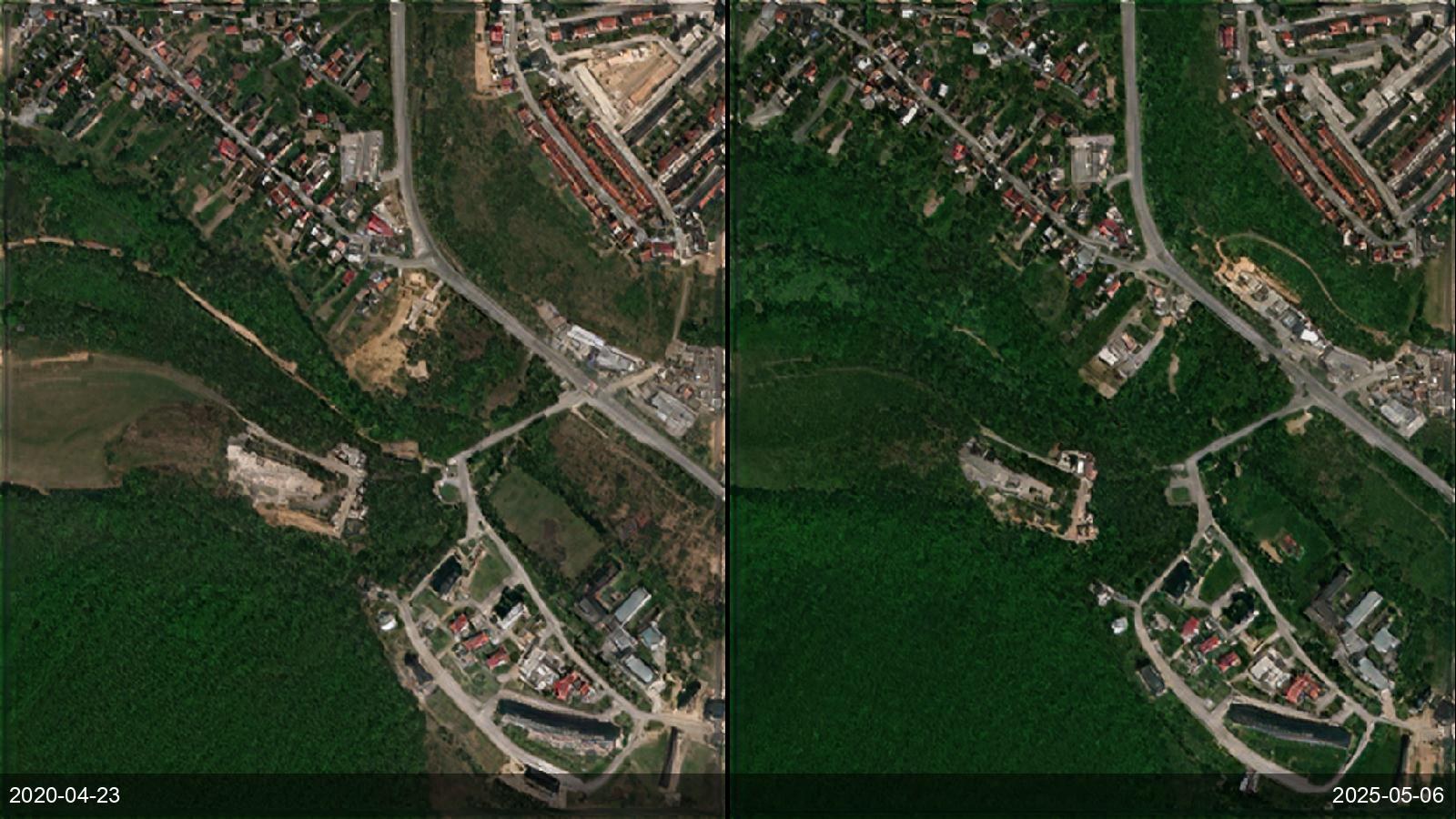 Housing built too close to a landfill — Myslava, Slovakia