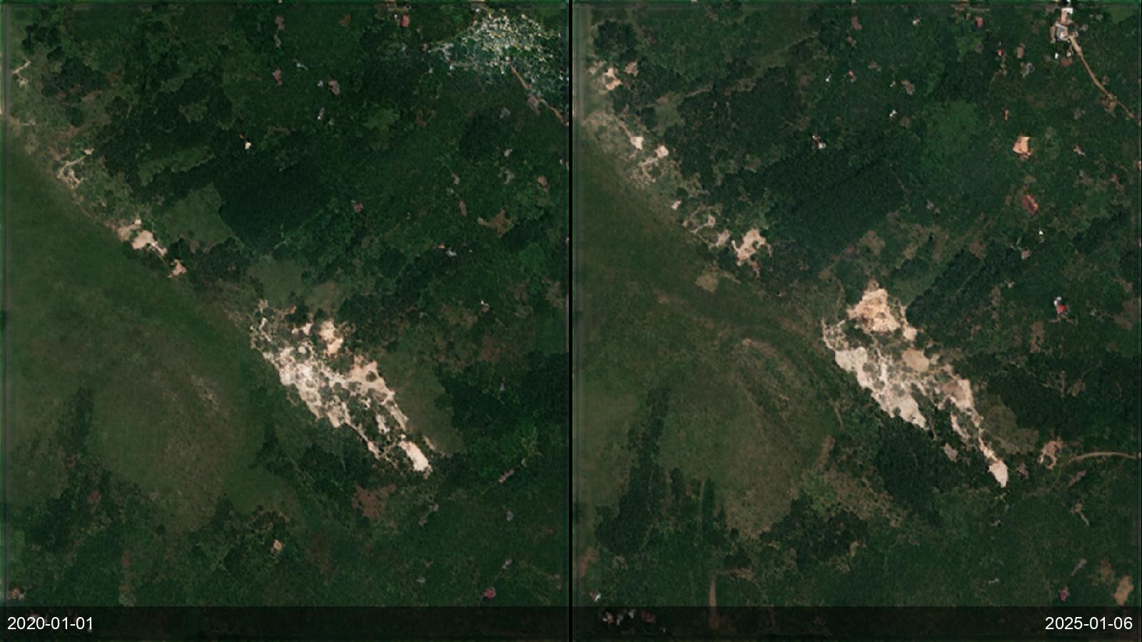 Deforestation & quarry expansion — Sheema, Uganda