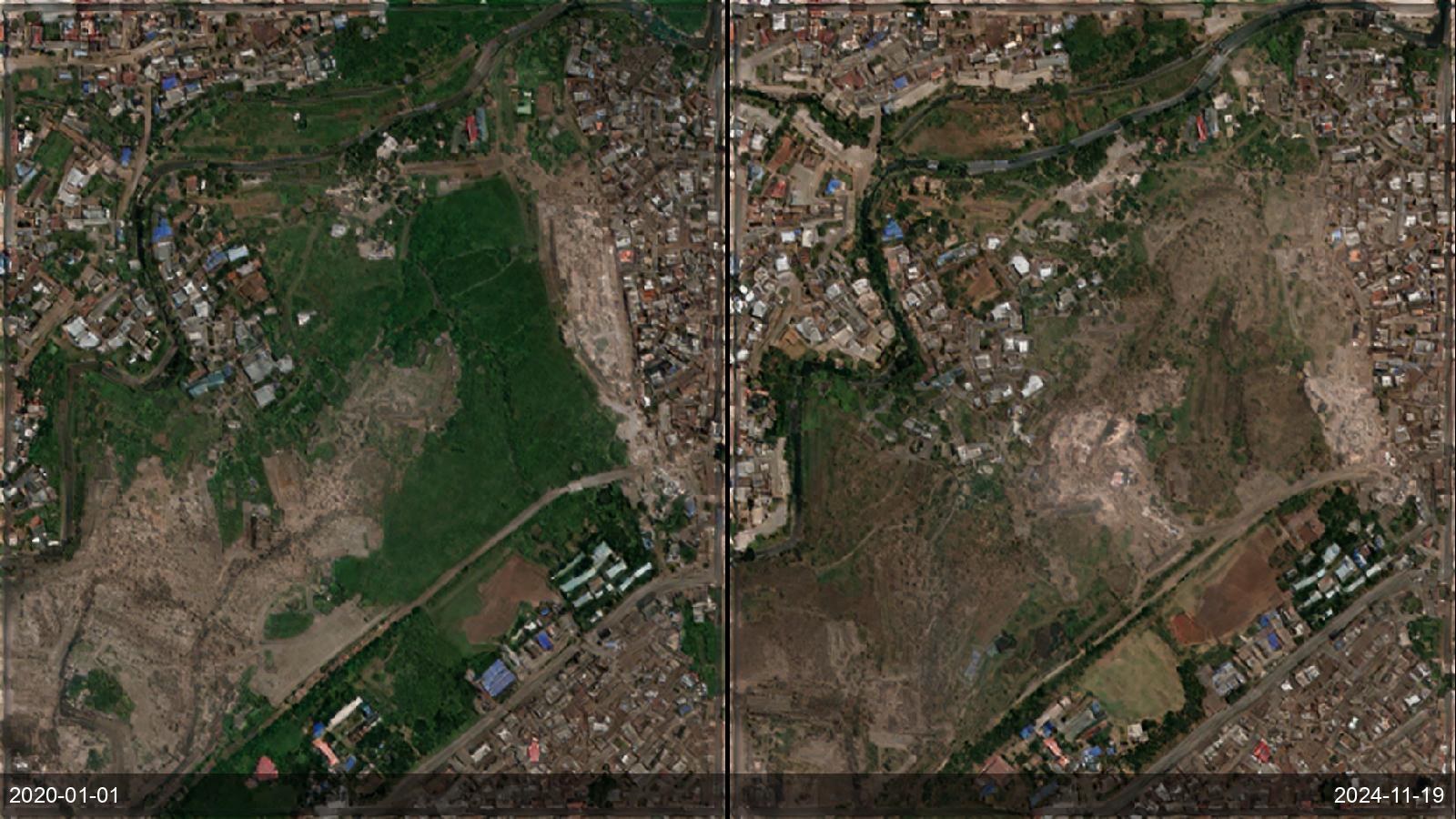 Informal-settlement and waste-site monitoring