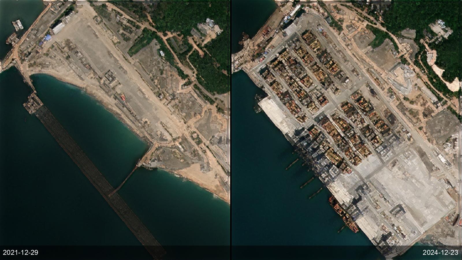 Vizhinjam port construction — Kerala, India