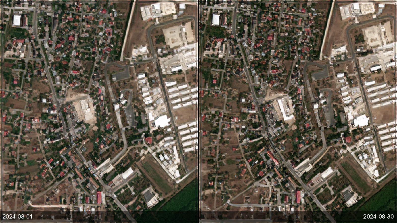 Military base and infrastructure change monitoring